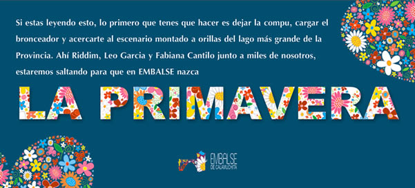 Primavera en Embalse!